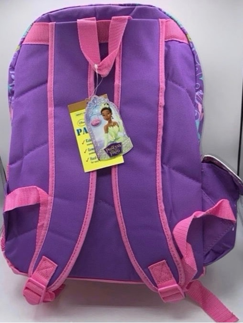 Large School Backpack Disney -Tiana- Princess And The Frog 16"Hx12”W Reinforced - Picture 5 of 5